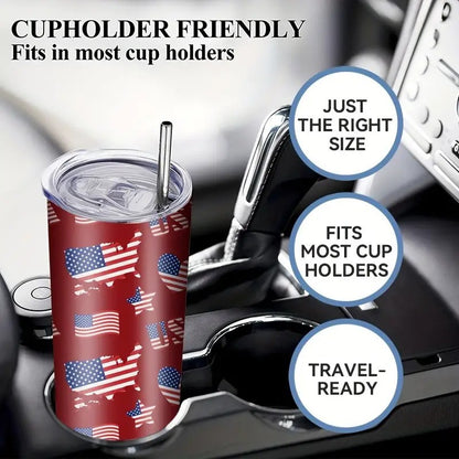 20oz Patriotic US Flag Tumbler